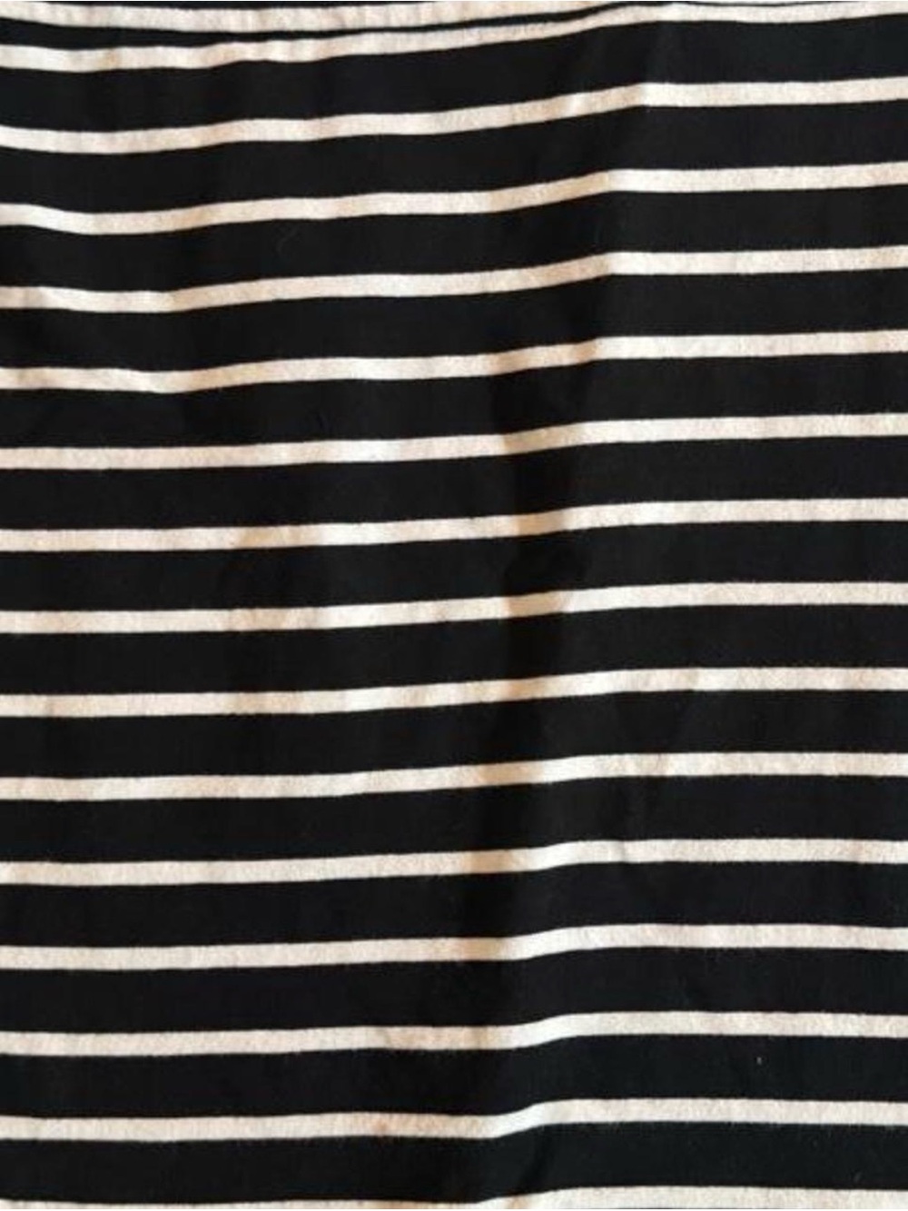 Striped Black and White stretchy Pencil mini Skirt - Picture 4 of 5